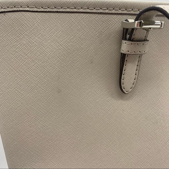 Michael Kors Jet Set Large Zip Top Travel Tote Light Grey - Minimalist Commute - Picture 4 of 16